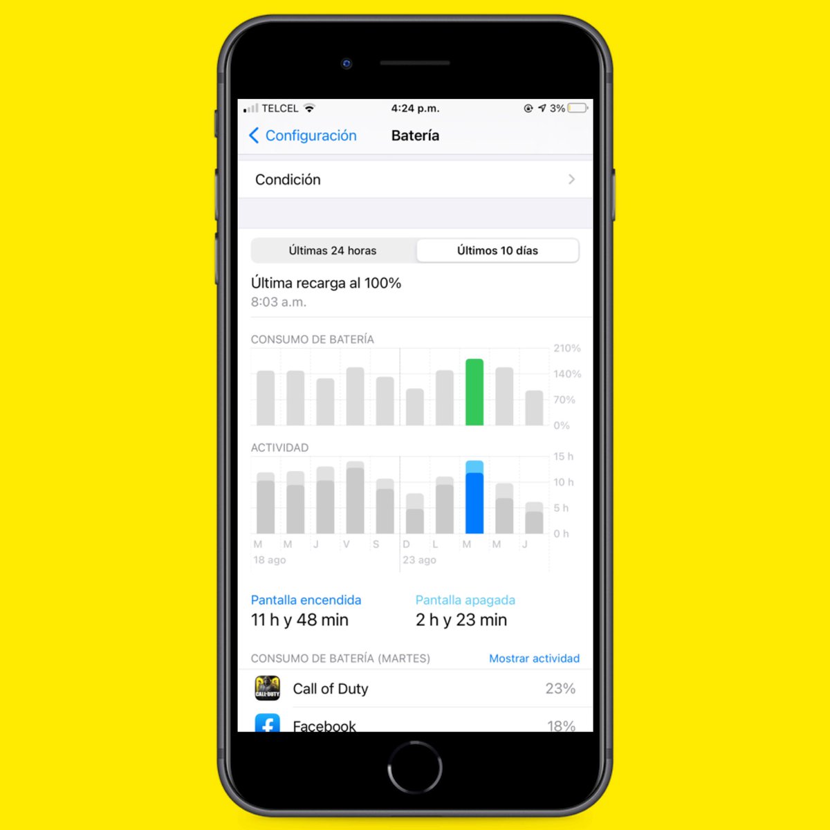 Alextecnologia_'s tweet photo. La diferencia entre hoy (color rojo) y el día Miércoles (color amarillo) en cuanto a batería de #iOS14beta5 a #iOS14beta6 🙌🏻 el rendimiento bajó muchísimo y escucho más quejas en #iphones11 ahora por otro lado, mi #iphone hoy dio un rendimiento “promedio” ¿ya quieren beta 7? https://t.co/M7DGleGjSM