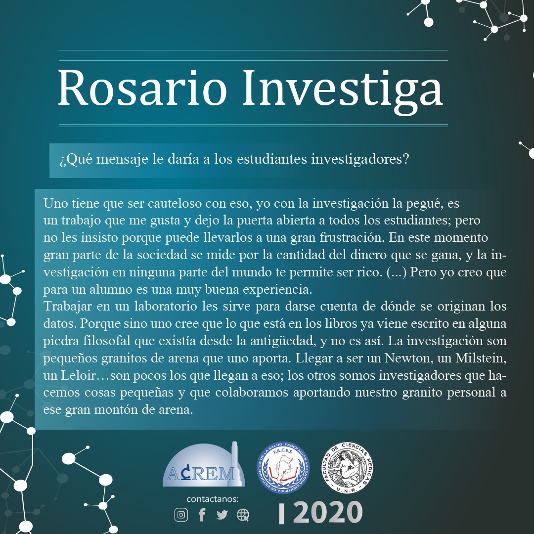 acresrosario's tweet photo. Desde la acrem, te queremos mostrar una de las entrevistas realizadas para nuestra revista en el 2015!
El entrevistado es el Dr. Alfredo Rigalli, docente de la Facultad de Ciencias Médicas de la Universidad Nacional de Rosario.
#ACREM #RevistaCientifica https://t.co/qHKup8GQkY