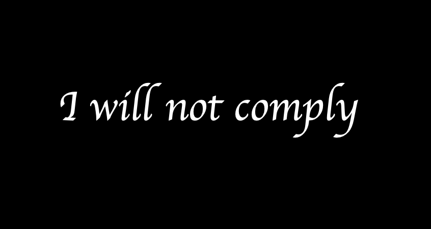 17. I believe it's time to take a stand:- To refuse to comply- To say 'No' to draconian measures - To engage in non-violent civil disobedience- To demand that criminals be held accountable for their crimes, whoever they are- To STAND UP, & not to lie down...not this timeEND