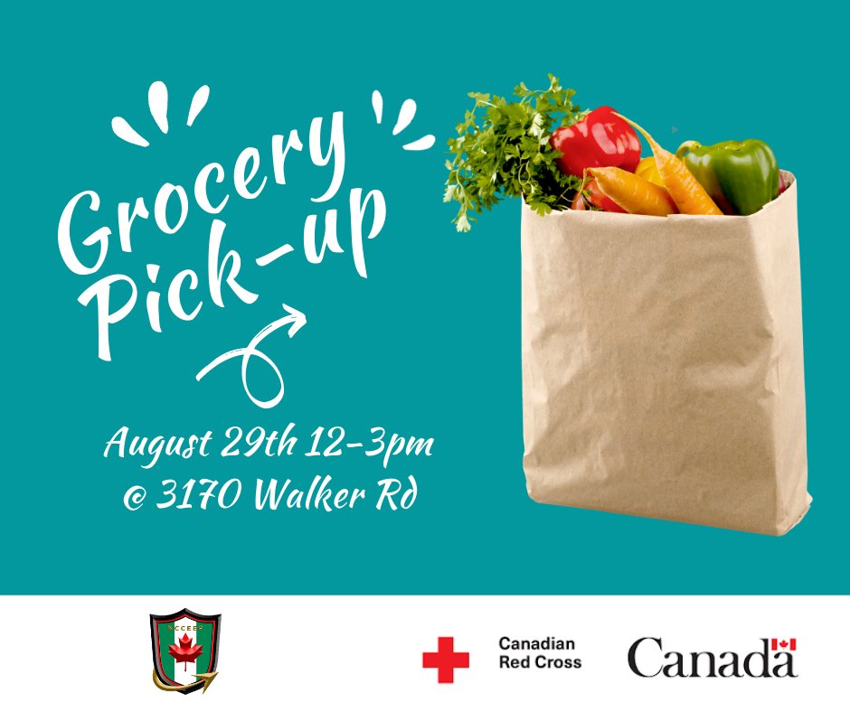 NCCEEP's tweet photo. NCCEEP will be distributing free groceries to anyone in the Windsor-Essex community this Saturday, August 29th between 12-3pm @ 3170 Walker Rd. 
If this is your first time picking up groceries,  please register at: https://t.co/iT5MnUshEt https://t.co/euDjm1nxab