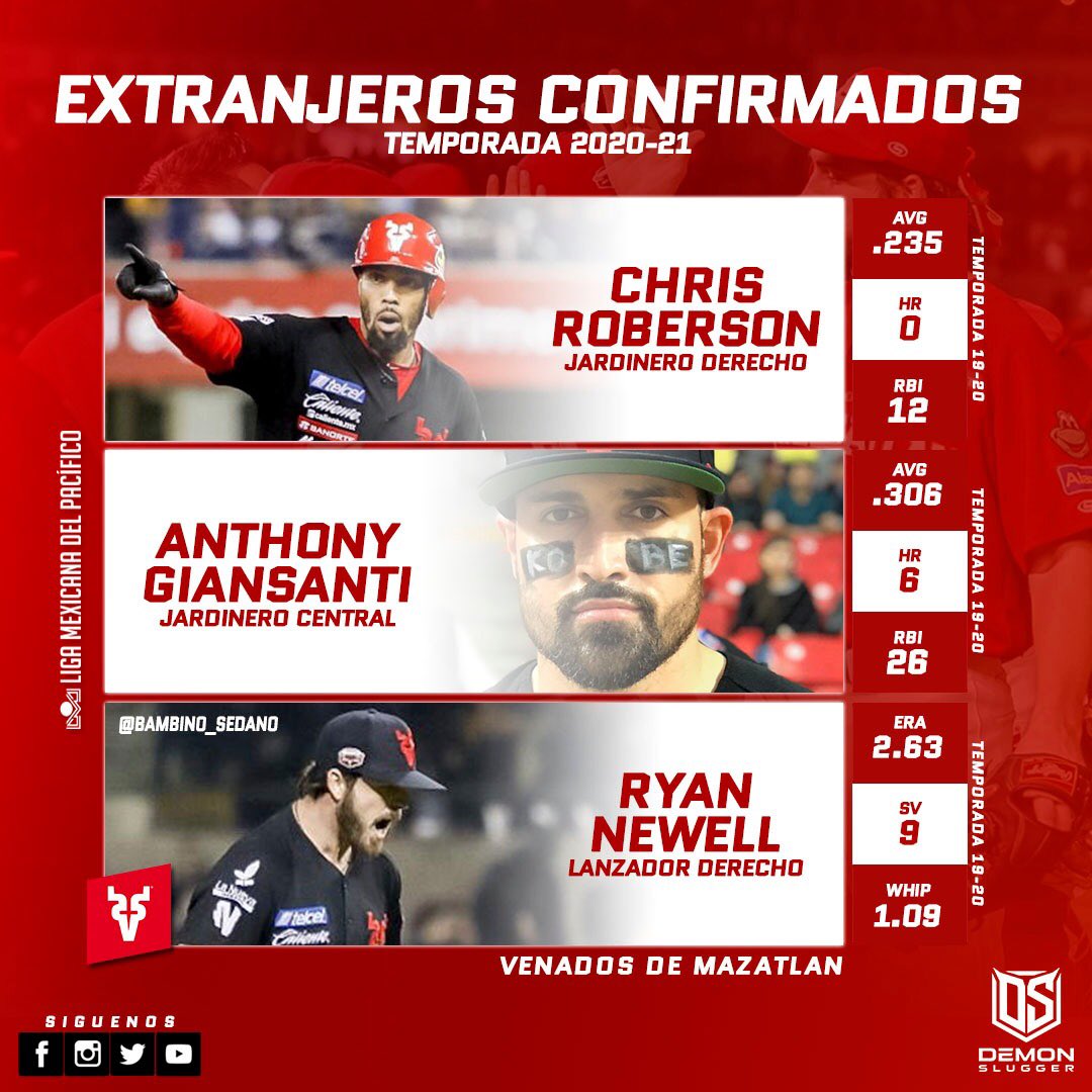 bambino_sedano's tweet photo. Refuerzos extranjeros confirmados por Venados de Mazatlán 🔥🏝

#elbeisbolestácerca 😏 https://t.co/uHgi8iW6nI