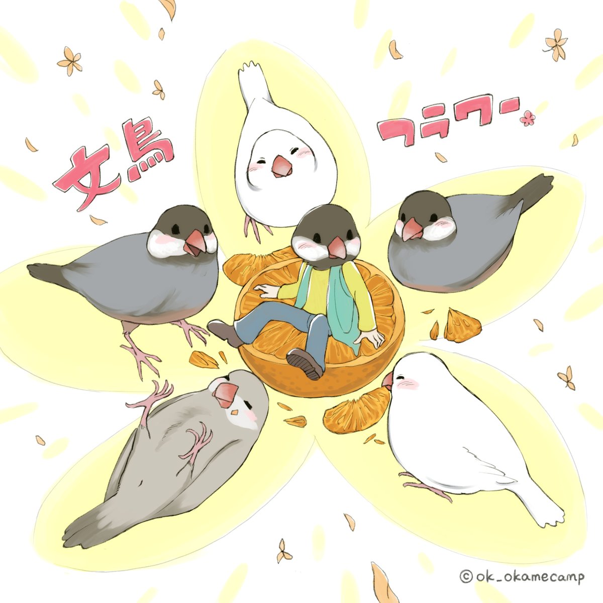 コザクラインコイラスト