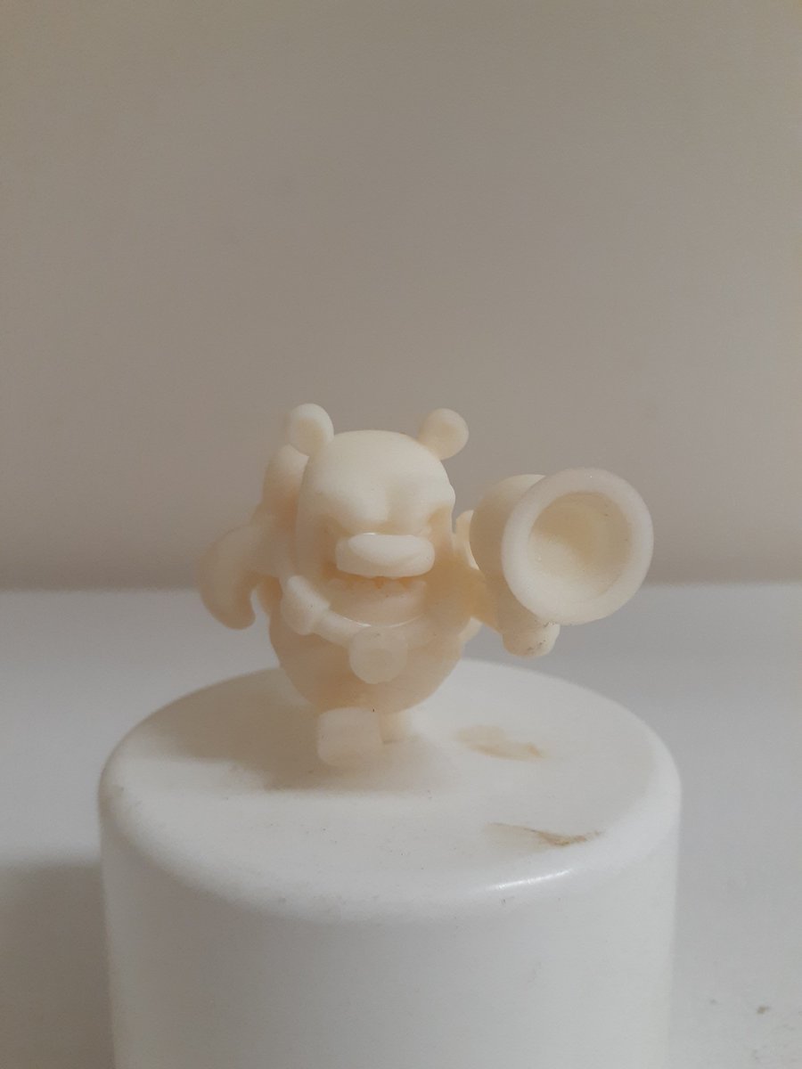 Alex_Ronay's tweet photo. Just a little bit of cleanup to do after the @Elegoo_Official did most of the work. I love making my own toys! #toys #elegoo #3Dprinting #spacebrawl https://t.co/cIzyAe5Km8
