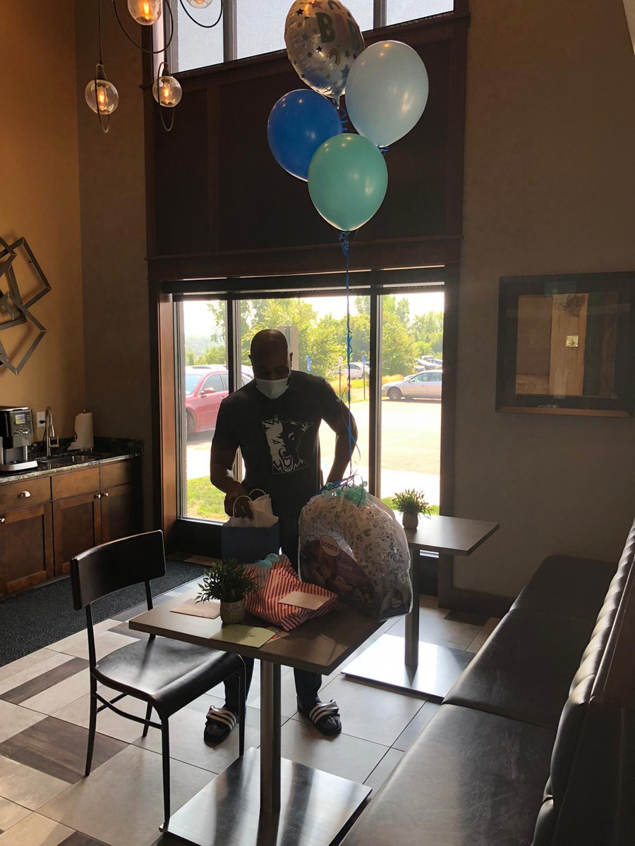 I have great colleagues at <a href="/SPPS_News/">Saint Paul Public Schools</a>. As my wife and I await the arrival of Baby Baker, a few of my colleagues, including my boss, stopped by and provided baby gifts as they socially distanced themselves. I am grateful for the team. Thanks <a href="/JoeGothard/">Joe Gothard</a> and <a href="/spps_kwh/">Kate Wilcox-Harris</a>