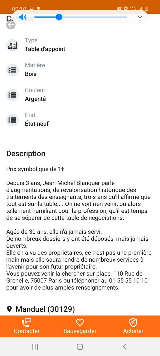 bizbeedy's tweet image. Mouahahah... annonce trouvée sur le Bon coin à l'instant! Les profs n'auront pas d'argent en plus, mais ils ont au moins de l'humour 😆😆