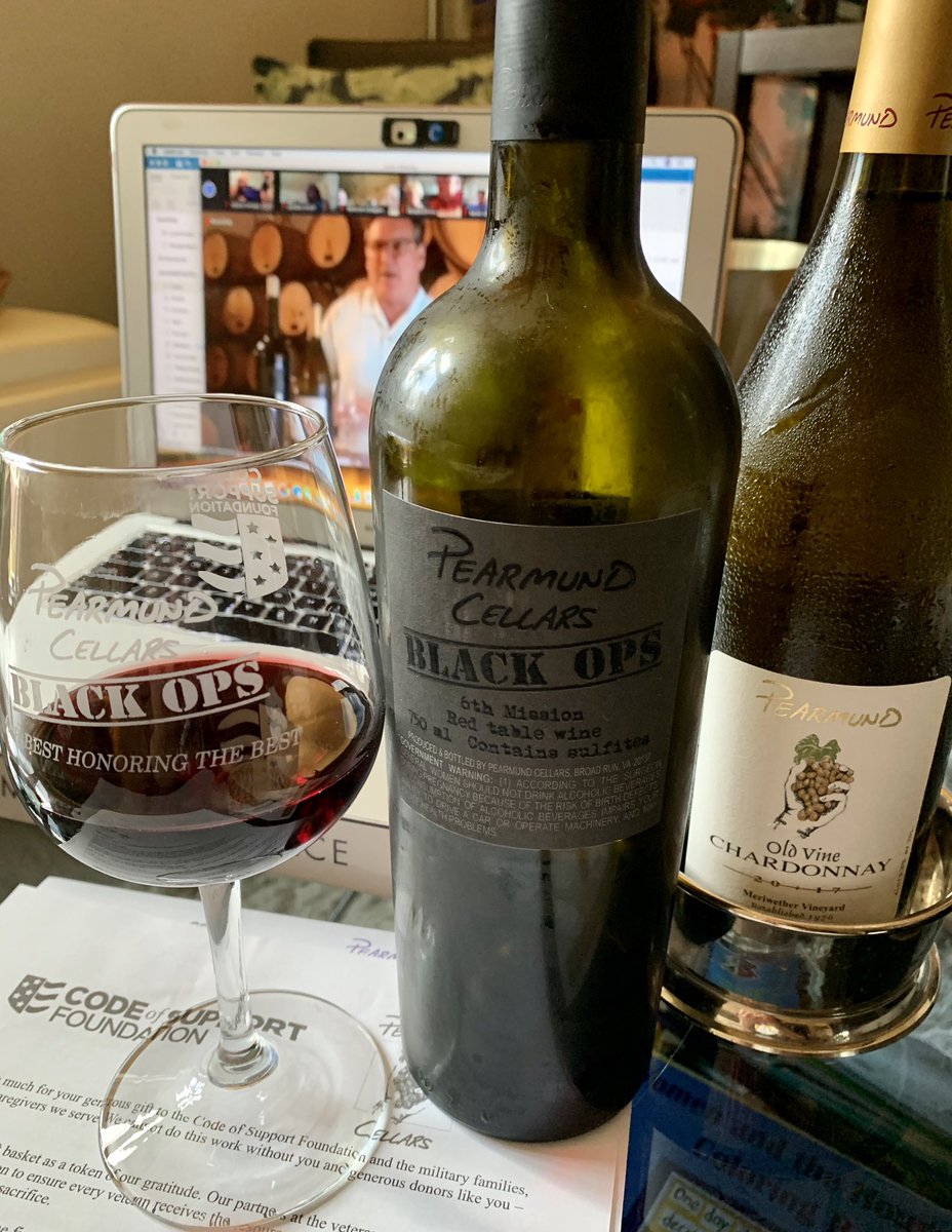 pamelaspunch's tweet photo. Happy to support @CharlieMikeVets Mission Partner @codeofsupport tonight! Always about the #winetasting @pearmundcellar_ #veterans #toasttoourtroops #ttot https://t.co/gPop1bPruE