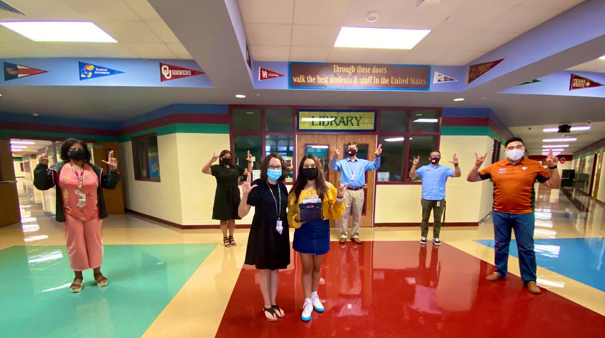 Today we had the honor &amp; privilege of awarding the first recipient of <a href="/Lockhart_JH/">Lockhart Junior High</a> Scholarship for <a href="/LOCKHARTHS/">Lockhart High School</a> Graduates &amp; former LJHS Alumni!!! We’re so #LJHProud &amp; excited for you, Brianna!!!🔒❤️🦁 #LoveMyLISD #LockhartLeading #HookEm <a href="/UTAustin/">UT Austin</a> 🤘🏼