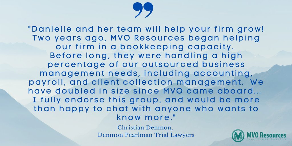 The best compliment we receive is a positive client review - thank you Denmon Pearlman!

#bookkeeper
#LawFirm
#Finances
#trustaccounting
#trustaccount