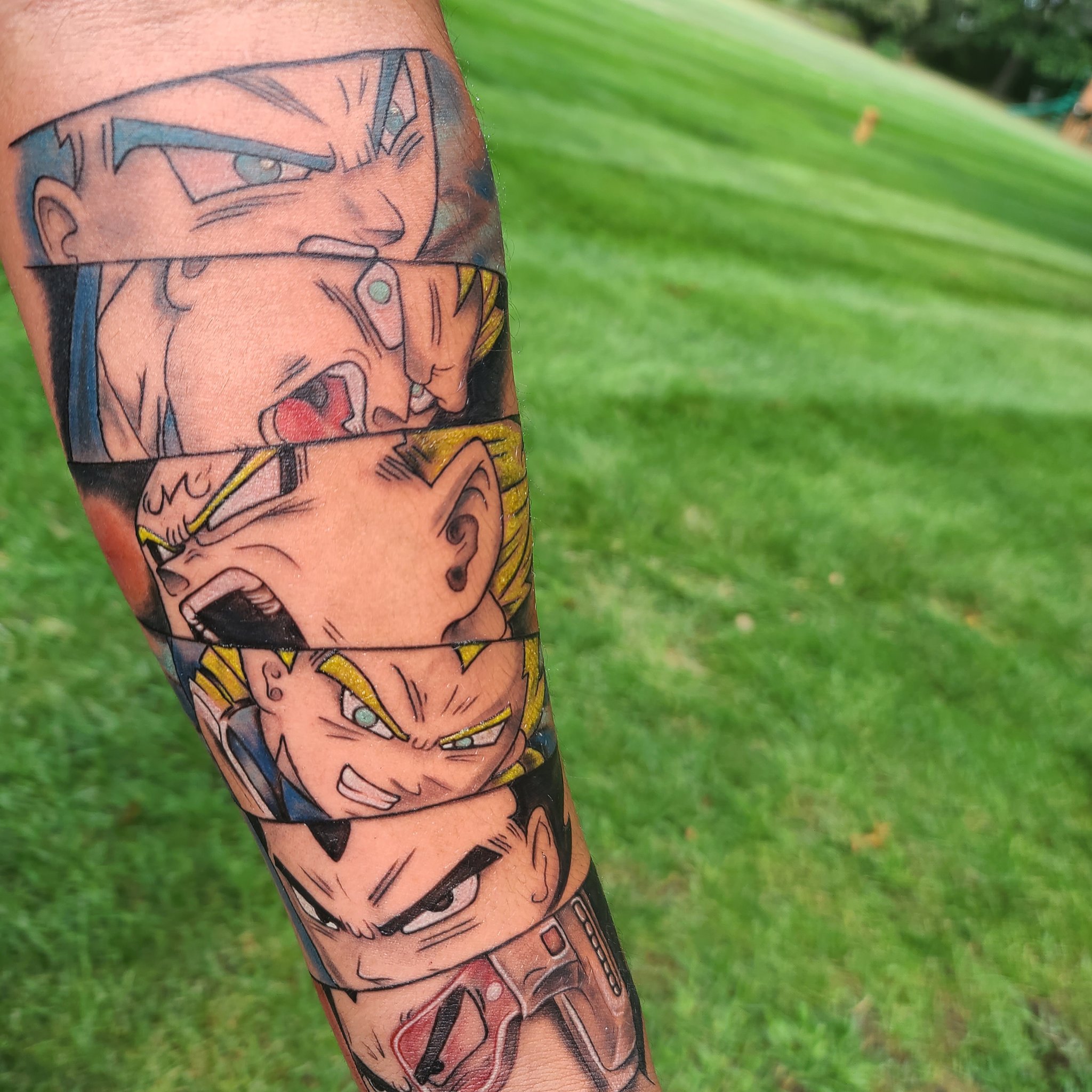 Amatattoos weVegeta ukuze abe nesuper Saiyan esikhumbeni sakho   abadwebi bomzimba