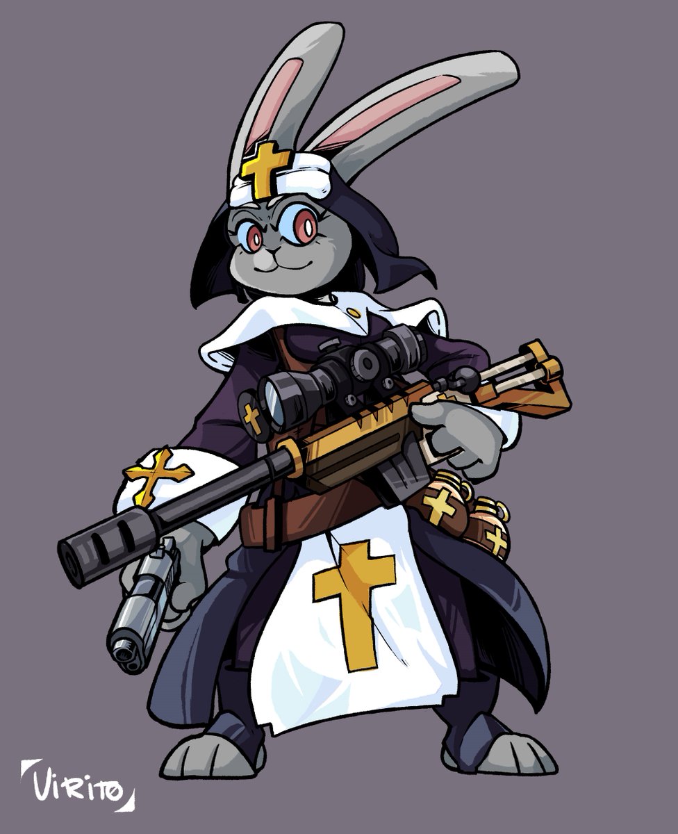 GenericBlueCat's tweet photo. @Nikingply  Little late, but a nun bun ready for support. https://t.co/0uBuwE1Jpg