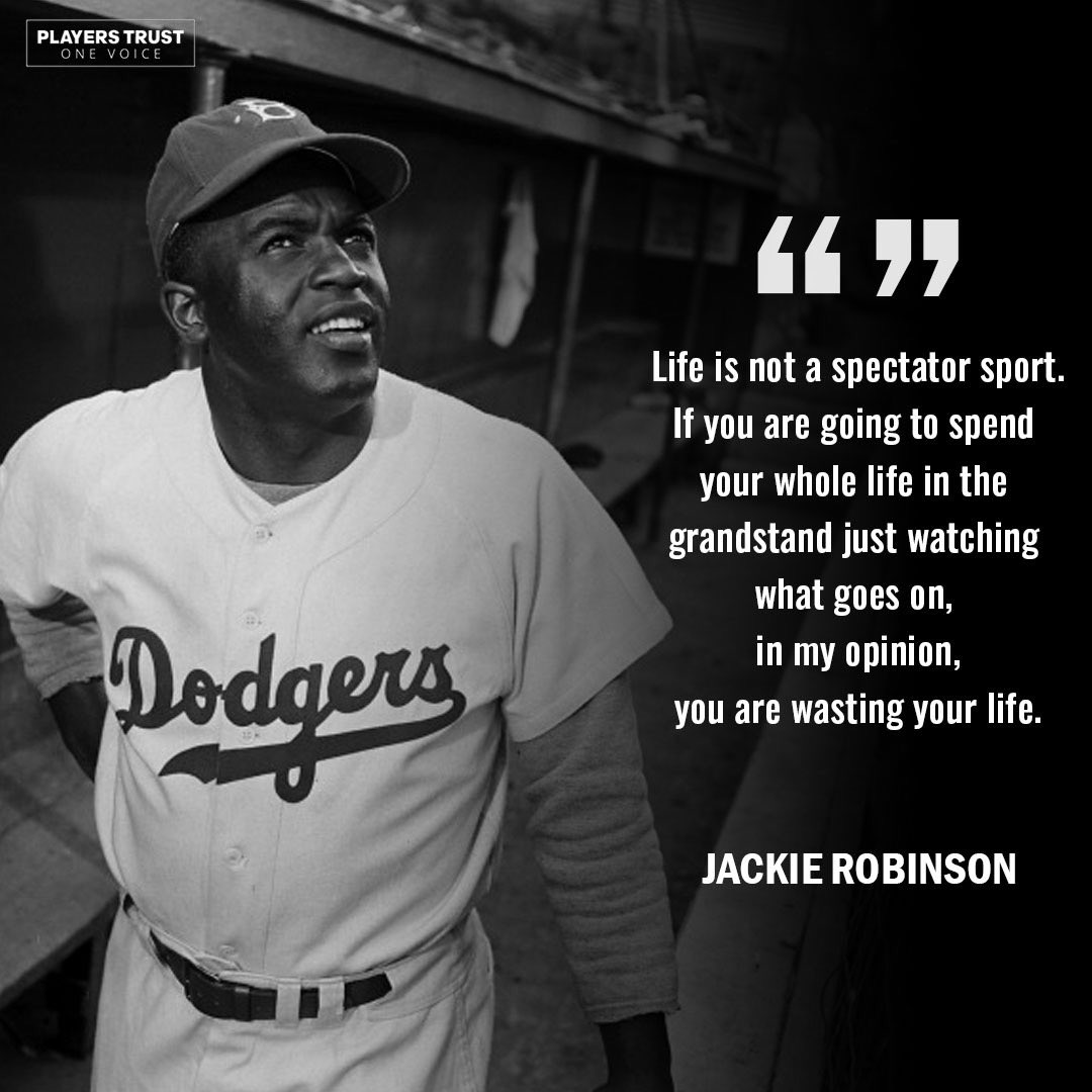 MLB Players Trust on X: Jackie's quote still holds true today. #OneVoice   / X