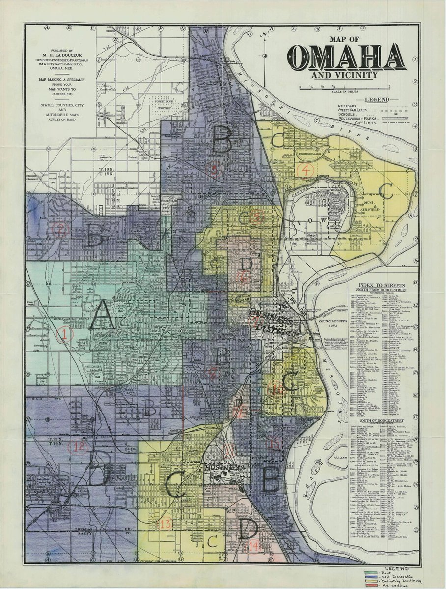 An official U.S. Home Owners Loan Corporation (HOLC) map of