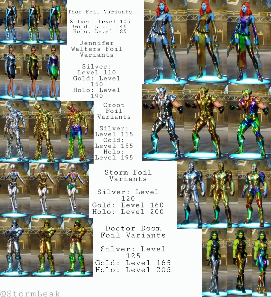 Fortnite Foil Skins Levels