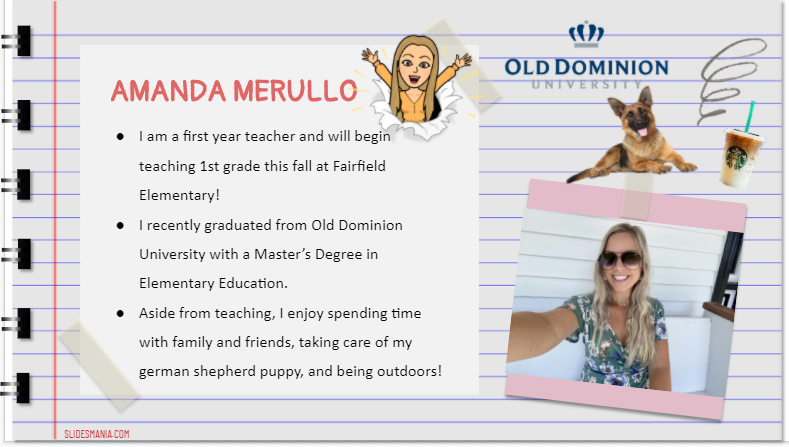 mrsjovieorr's tweet photo. I have the honor of sharing with you some of Fairfield's newest educators!  We are absolutely thrilled to have them as part of our family!  Fly Falcons, fly! @VBFairfieldES  @LGrossVB @pgeromin1 @MerulloAmanda 

Shout out to Amanda Merullo!  Our new 1st grade teacher! https://t.co/weZEtxZrVs