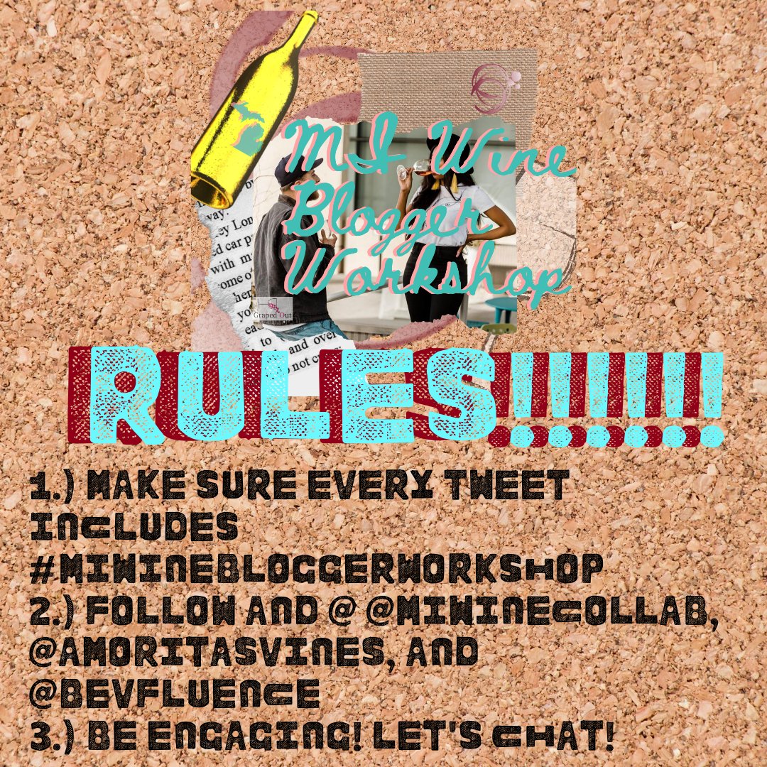 Michigan Wine Collaborative (@miwinecollab) on Twitter photo Just a few rules before we get this #MIWineBloggerWorkshop party started!
<a href="/AmoritasVines/">Amoritas Vineyards</a> and <a href="/BevFluence/">BevFluence®️</a> you ready?! Just a few rules before we get this #MIWineBloggerWorkshop party started!
<a href="/AmoritasVines/">Amoritas Vineyards</a> and <a href="/BevFluence/">BevFluence®️</a> you ready?!