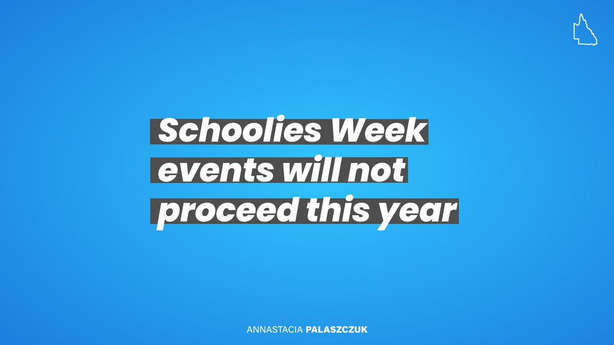 BREAKING: Schoolies Week events will not proceed this year. The Chief Health Officer has designated mass gatherings over several days of Schoolies a high risk event. That means organised events like concerts won’t proceed.  #schoolies  #covid19au