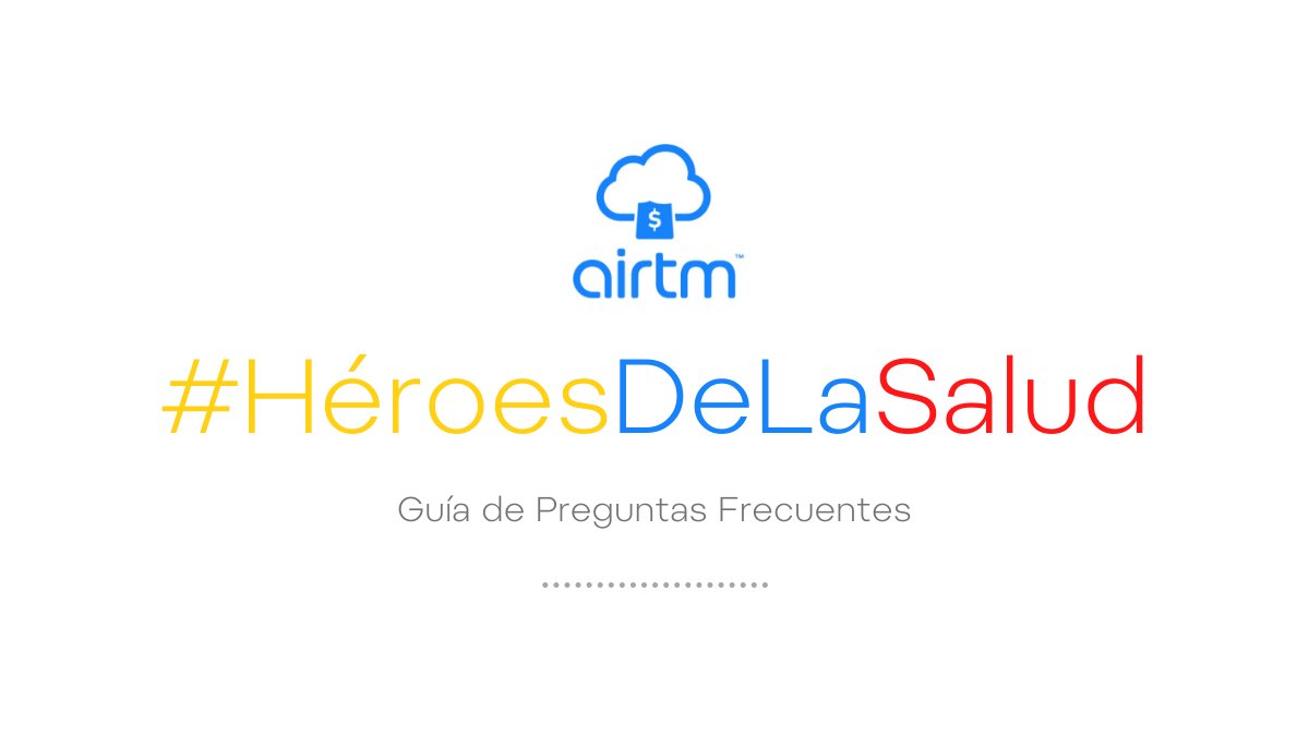 airtminc's tweet photo. En #Airtm hemos preparado esta Guía de Preguntas Frecuentes para los #HéroesDeLaSalud. 

Abre la guía 👉 https://t.co/qz8UQODfHG

Ayúdanos a difundir la información para que cada héroe tenga a su alcance las respuestas a las dudas más comunes. https://t.co/BZ0xIRydeE