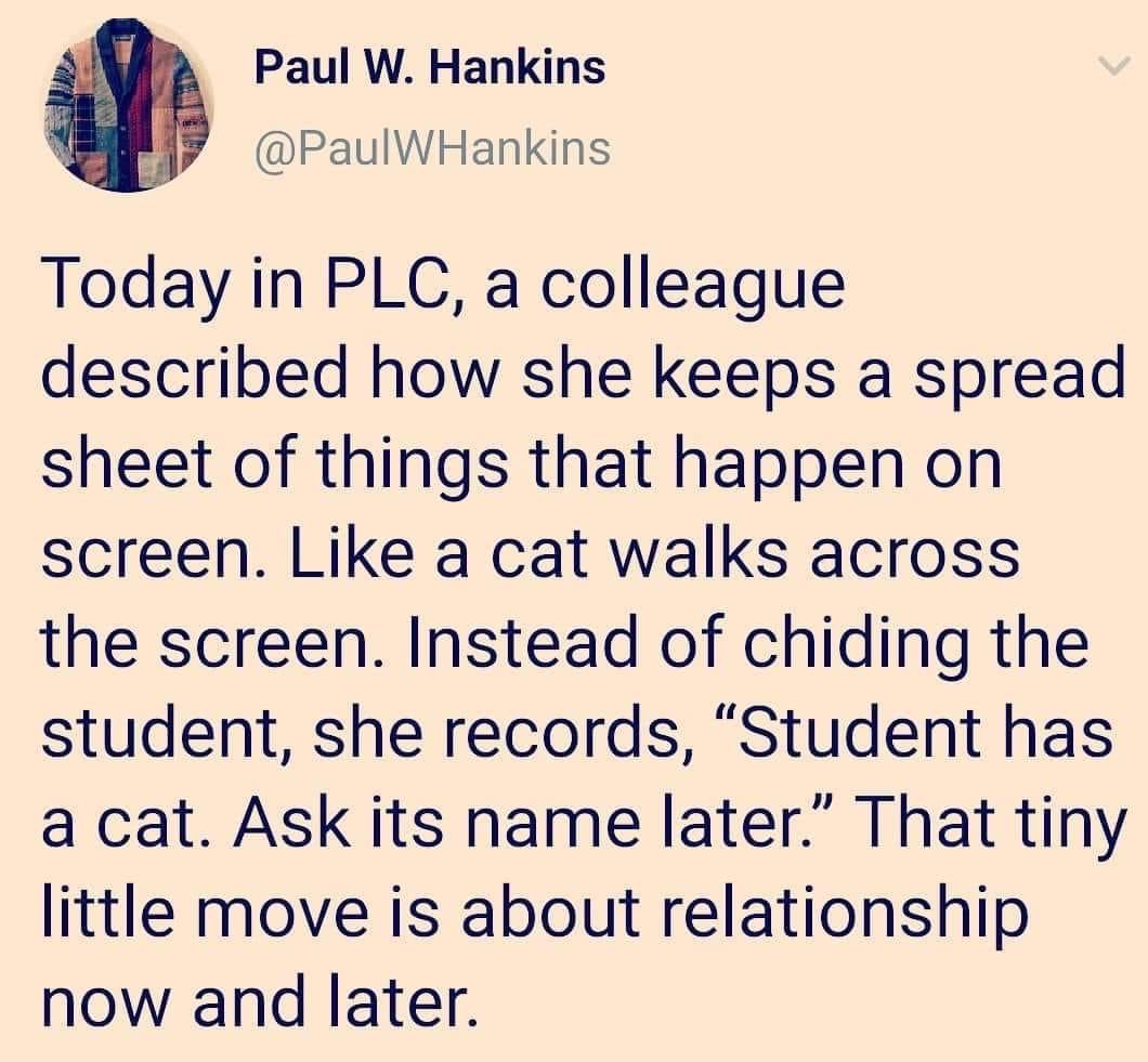 Let’s all take on this mindset