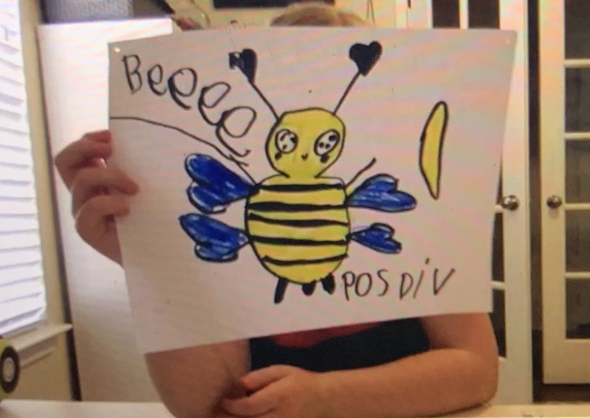 A great reminder from one of my little bees!! 🐝 Ms. Diaz’s beehive motto is to Beeeeeee Positive! #2ndgrade #firstweek #busybees #positivebees #thebeehive #KFEProud #NISD