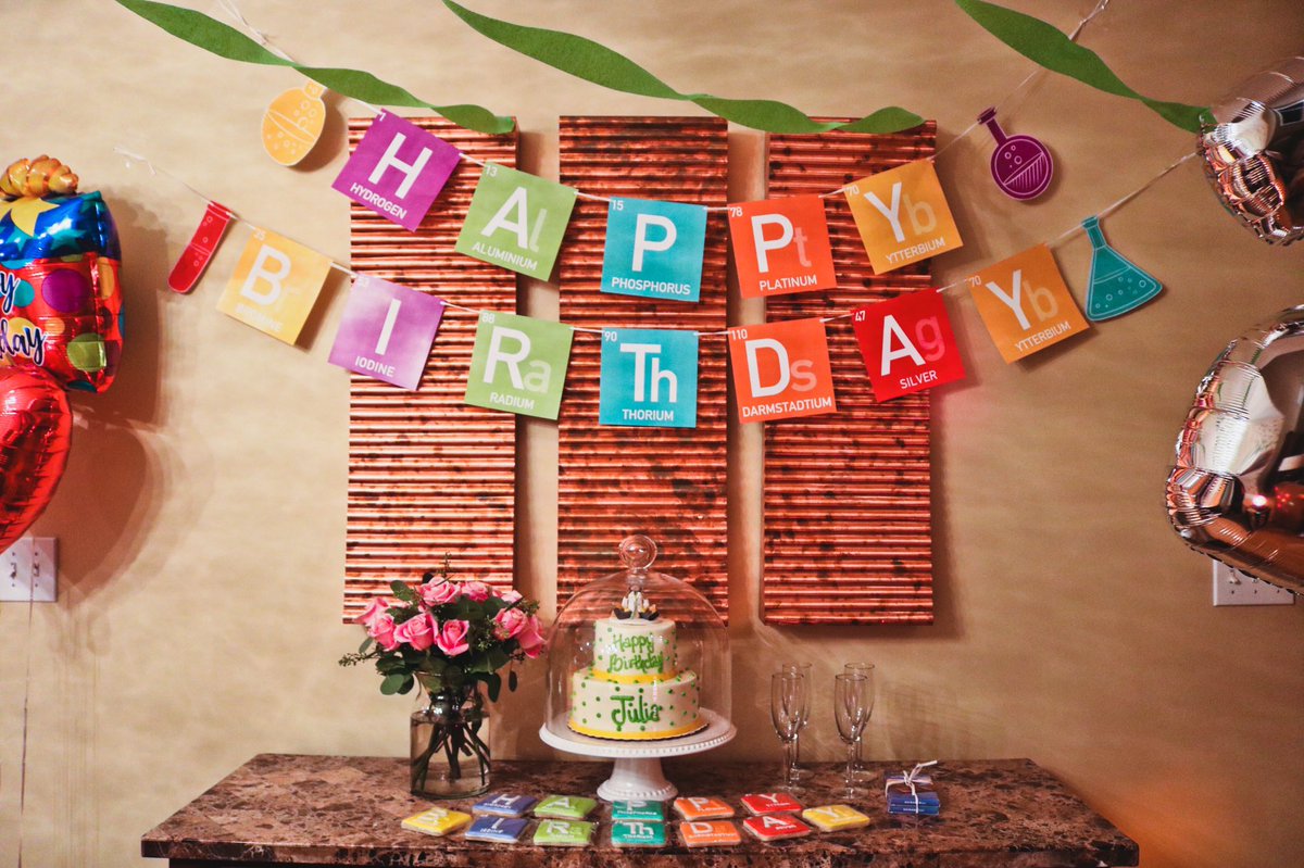 this is what happens when you try and throw a chemistry nerd a birthday party (truly just so proud of my mom for doing all of this!!)