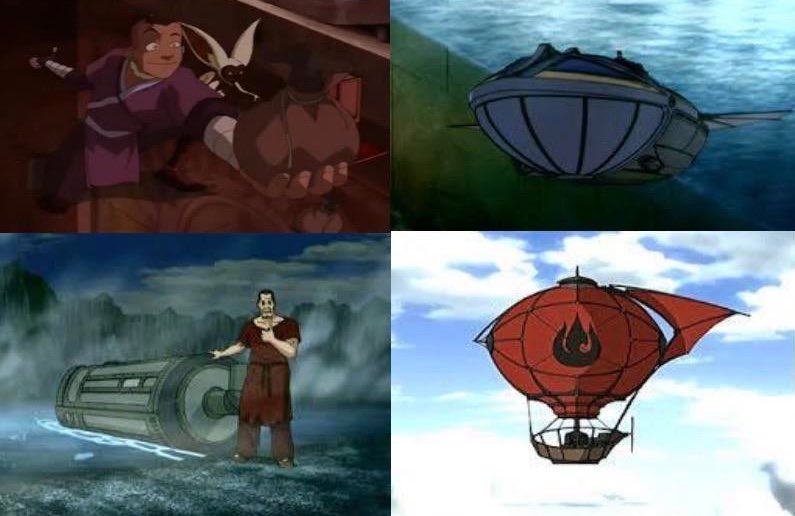 create machines, just like Sokka invented the first submarines for the invasion, also created fake bending, and made air power relevant and also used cooler to sail a boiling lake. Sokka's smarts helped save Team Avatar many times. +