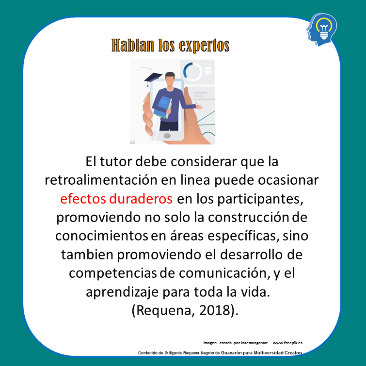 MultiverCreaton's tweet photo. 🎓En la evaluación en educación a distancia la calidad de las estrategias ocasiona efectos duraderos, tal como lo argumenta  @irequena en sus investigaciones
😀Aprender  más con nosotros
@MultiverCreaton @CorpoCREATON 
#evaluación #educaciónadistancia 
#aprendizajepermanente https://t.co/QobCszrEC1