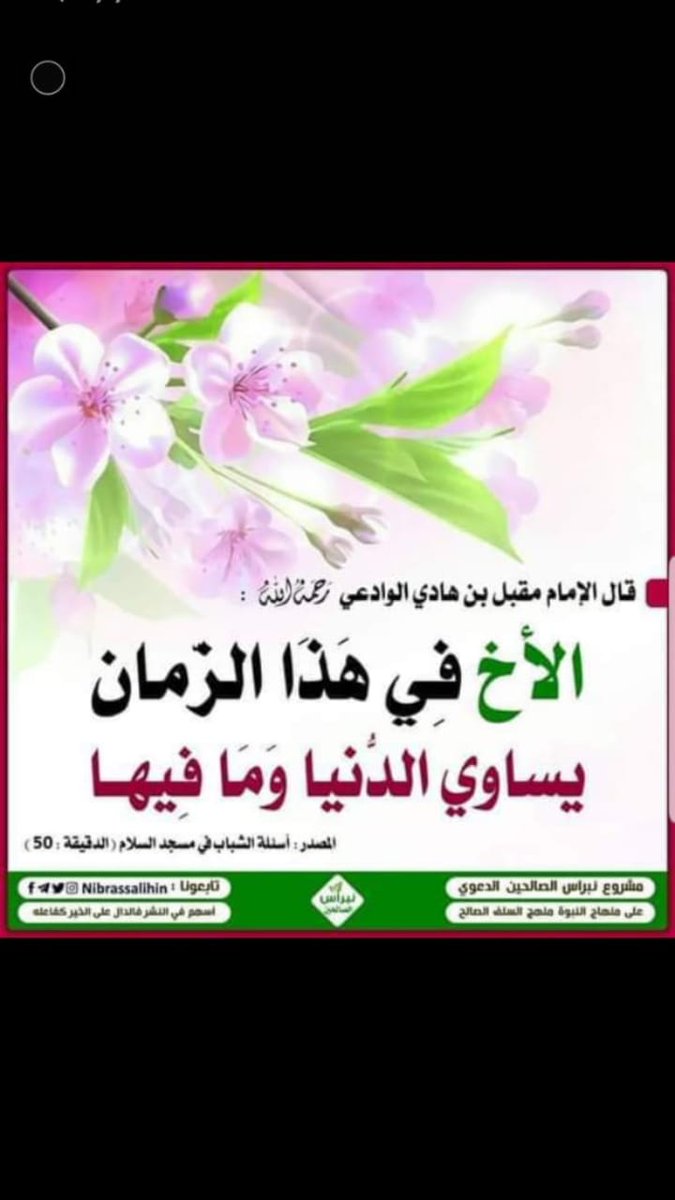 قال الشيخ أبو عبد الرحمن مقبل بن هادي الوادعي رحمه الله تعالى علامة اليمن والمسلمين عامة :
الأخ في هذا الزمان يساوي الدنيا  ما فيها.