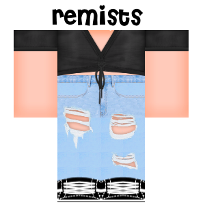 Remists On Twitter Black Tied Top X Ripped Jeans ﾟ ﾟ ﾟ ﾟ Made By Remists Wittleavi Get It Here Shirt Https T Co Nqbzwomv0j Pants Https T Co Njtqrhjt7d Find It With More Extensions Here Https T Co 1a9mshvtyg Roblox - jeans cute roblox pants