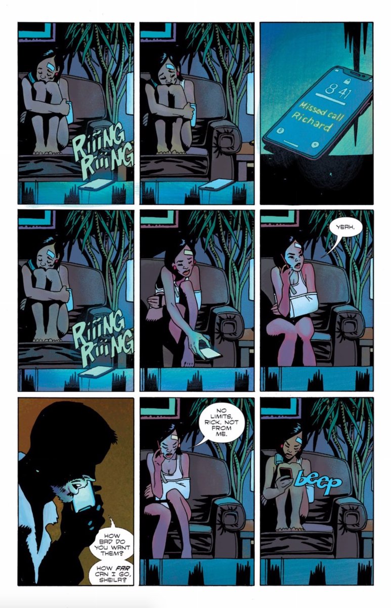 Leo and Dean worked together on PUNISHER MAX, one of the best longform comics ever. Reuniting them on an LA neo-noir was a goal I was determined to realize because I couldn't un-see it in my head. Pat innovated a brilliant way to depict sign language in comics. Beautiful book.