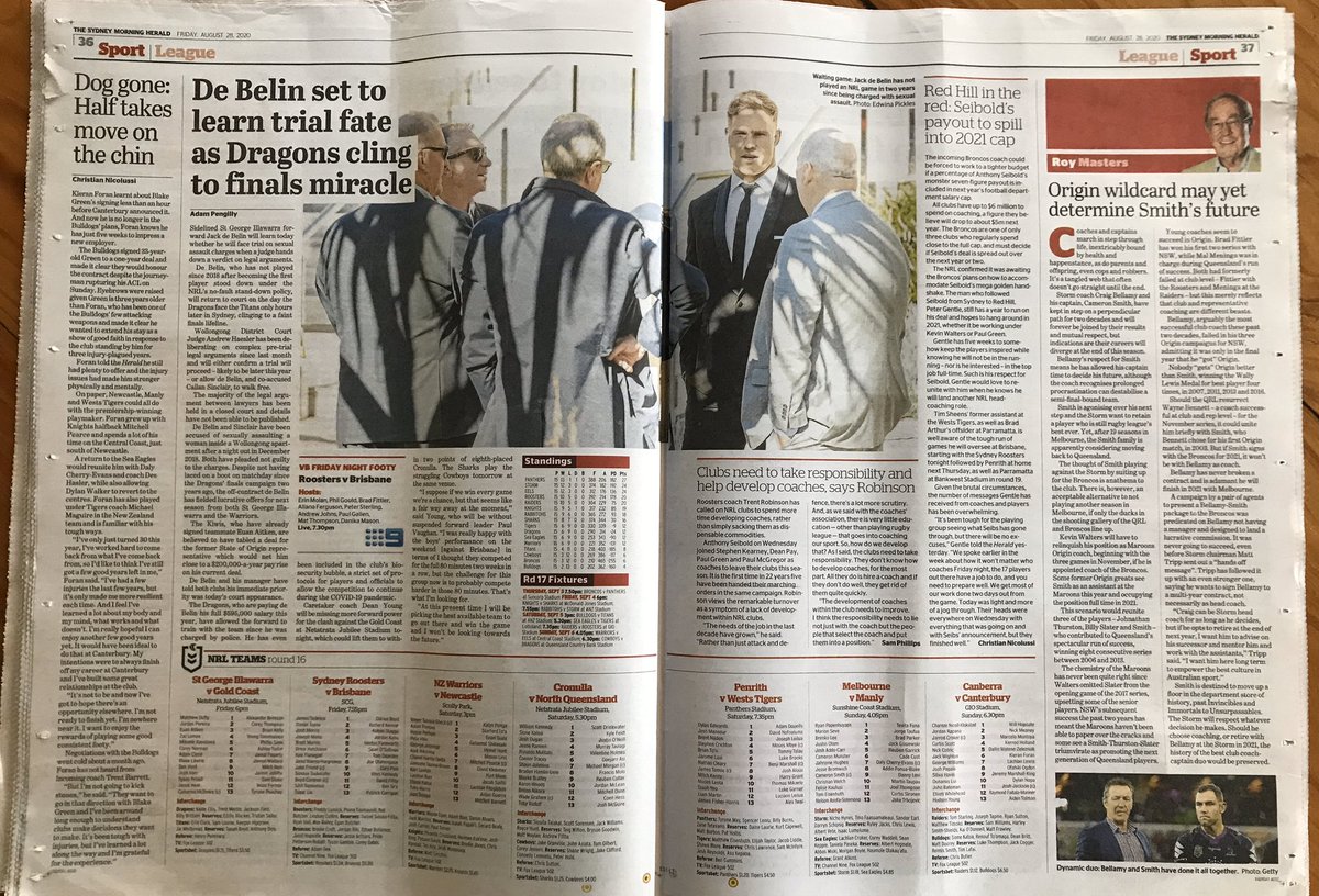 Moya Dodd Dear Smhsport Smh How Can There Be 7 Pages 23 Stories Of Sport With Zero Stories About Women S Sport Please Don T Say There Is None Eg Carpenterellie In
