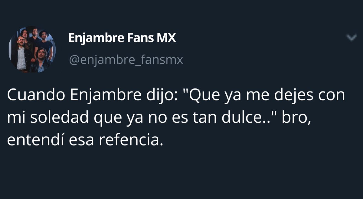 enjambre_fansmx's tweet photo. #ElDerrumbe @enjambremx #DulceSoledad https://t.co/rhchNnySOE