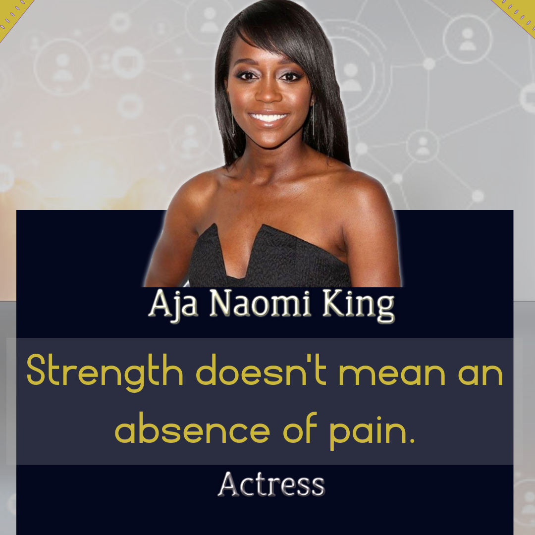 Listen up if your are at  loss about strength @ajanaomi_king puts it crystal clear
.
.
.
#fycicely #HTGAWM  #The24th #shewinswewin #interdependenceday #coach4charity #followme #streangth #pain #ajanaomiking #amomentof blackjoy