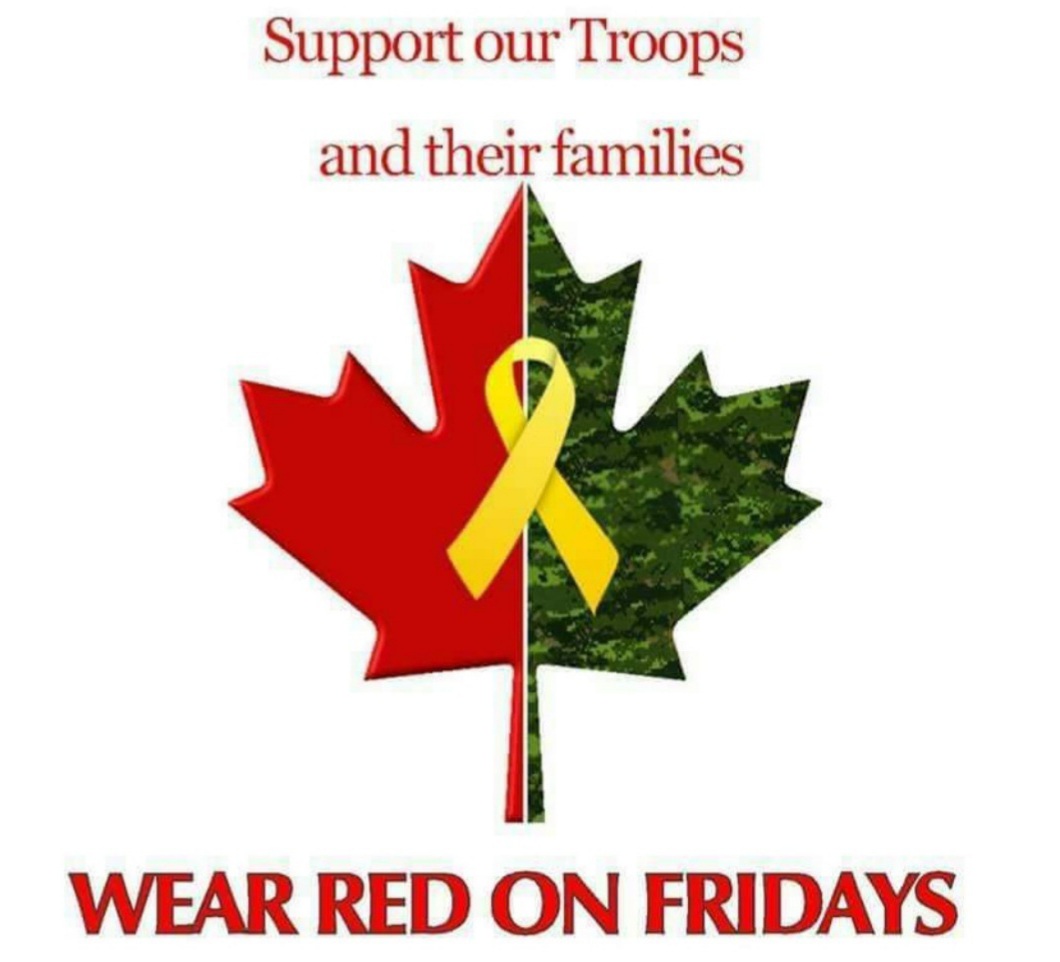 Remember everyone deployed
Till they're all home. 🍁
#REDFriday 
#wearredonfriday 
#honorthem
#supportourtroops
