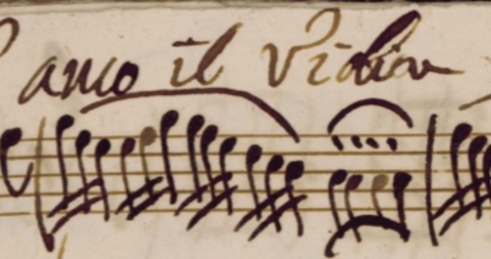 simonerhawkins's tweet photo. I completely agree, Vivaldi!
Venetian composer #AntonioLucioVivaldi (1678-1741) wrote this Concerto for violin in '#trombamarina' in G Major c.1701-1741.

Image from the second movement [no tempo] of the digitised manuscript found via @iccu2 
◦ see thread below for direct link https://t.co/ZljKVP2N9l