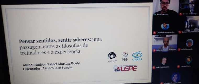 lepeunicamp's tweet photo. Na última terça-feira (25/08), o #TimeLEPE ganhou mais um mestre!
@hudrmp defendeu virtualmente sua dissertação de mestrado intitulada 'Pensar sentidos, sentir saberes: Uma passagem entre as filosofias de treinadores e a experiência' sob orientação de @alcides_scaglia. https://t.co/eRcsRWcvQd