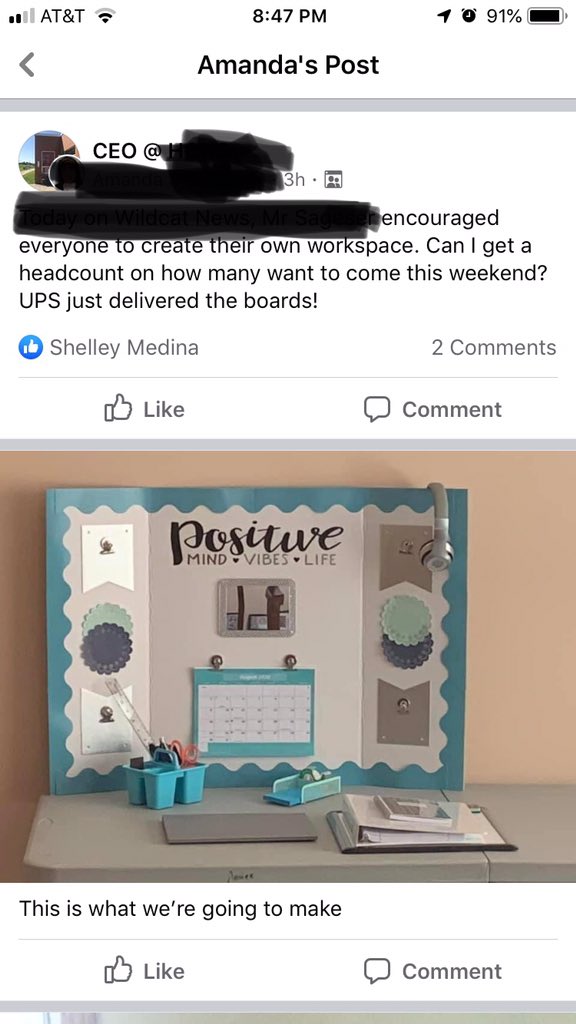 HCHScounselor's tweet photo. ❤️our CEO community we are building, one of our parents is setting up outdoor social distanced craft stations w/all individual supplies for any child who wants to make a work station this weekend #CEOSTRONG #ALTROCKS @HCPSTPrice @chelseytingle https://t.co/TTVLZO6AVR