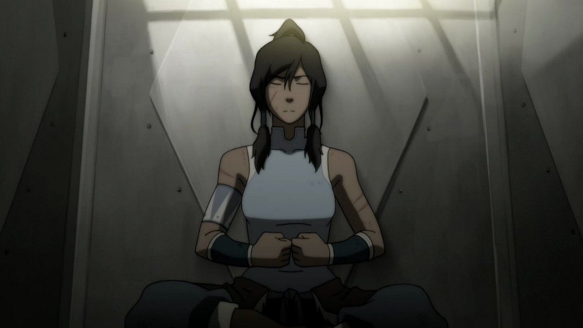 Korra’s arms: a very necessary thread