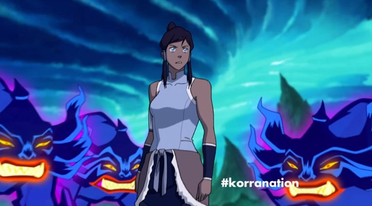 Korra’s arms: a very necessary thread