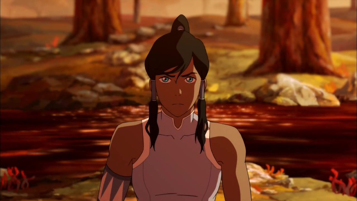 Korra’s arms: a very necessary thread