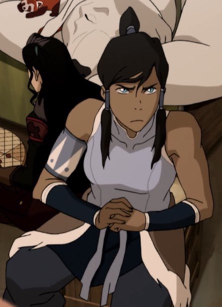 Korra’s arms: a very necessary thread