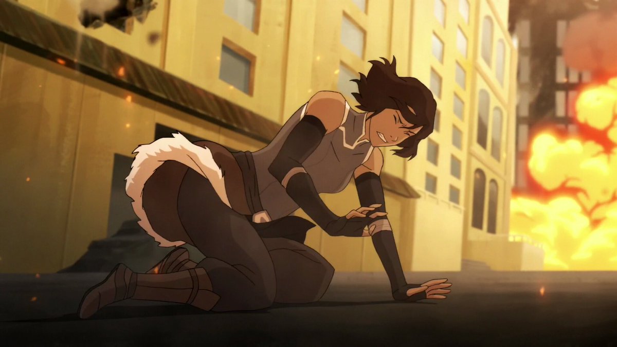 Korra’s arms: a very necessary thread