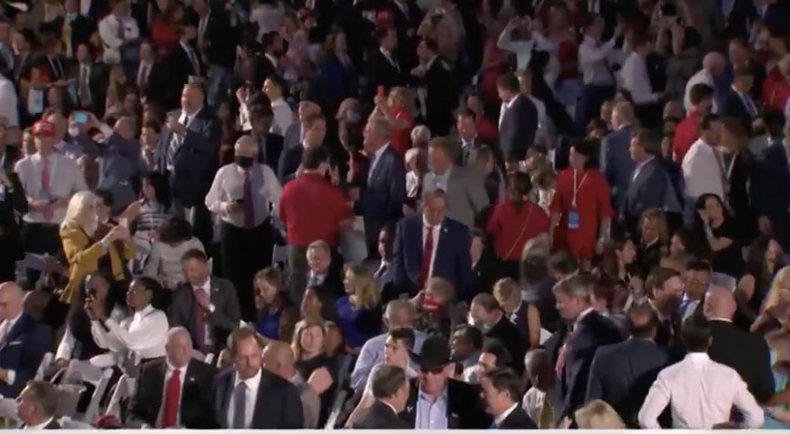 I’m not Pro BIden or Pro Trump at this point but I AM Pro-Masks and Pro-social distancing and I have to tell you this bothers me and I think it will negatively impact alot of Americans.... let’s see but I’m sad watching this and I’m not a Democrat...WTF , #WearAMask #LeadersLead