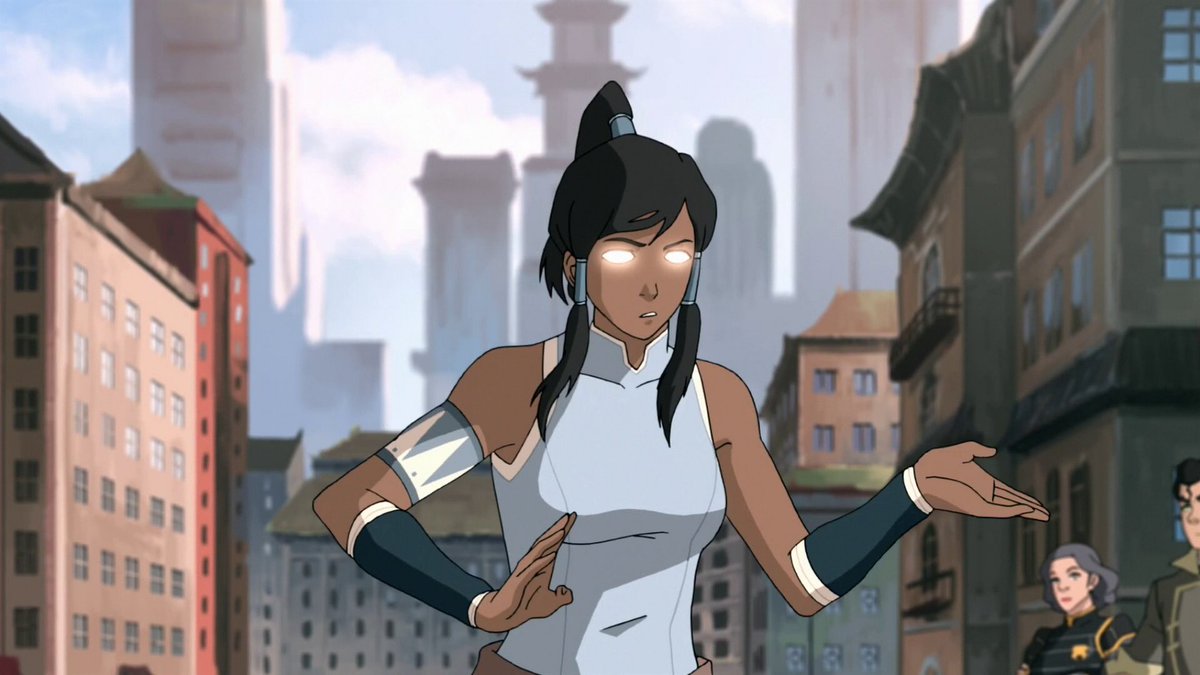 Korra’s arms: a very necessary thread