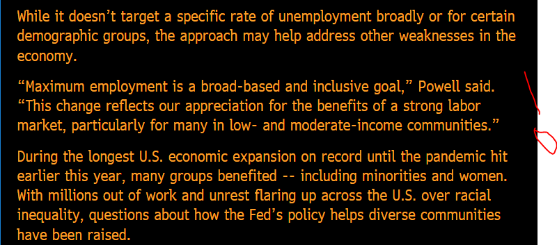 Markets have been expecting more from Jerome Powell (yield curve control, negative rates) & are all desperate measures & do more harm than good so good on him to avoid. I hope he continues the course. What irks me is the way they frame this low rates for a long time narrative...