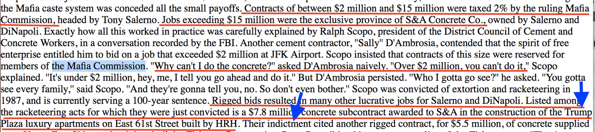 5/ Fred was their money man. They USED him to MAKE money. Big construction contracts on projects only made possible b/c Fred’s bosses controlled the territory & unions. He gave the mob a legitimate path to make a fortune. But, if it wasn’t him, it woulda been someone else.