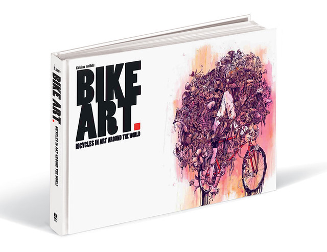 A2: Our coffee table bike book is "Bike Art", except we don't actually keep it on the coffee table. It's on the bookshelf with all the other bike books to keep it company.  #BikeSchool  #GoodReads