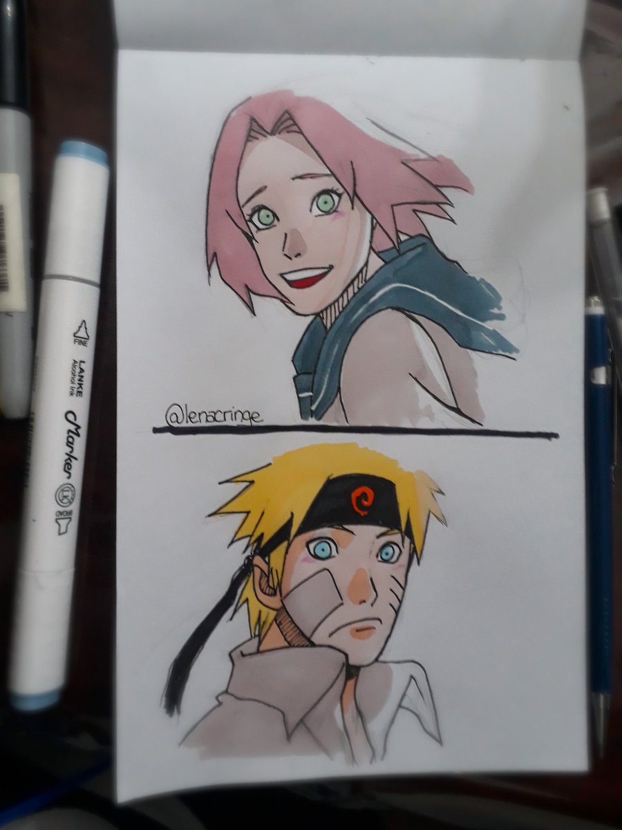 'Thank you ... for saving me, Naruto'

Thank you very much for the support you are giving me! I share a small drawing that I made recently. (I definitely need a new notebook)

#NaruSaku #Konohahighschool #NARUTO #SAKURA #Fanart