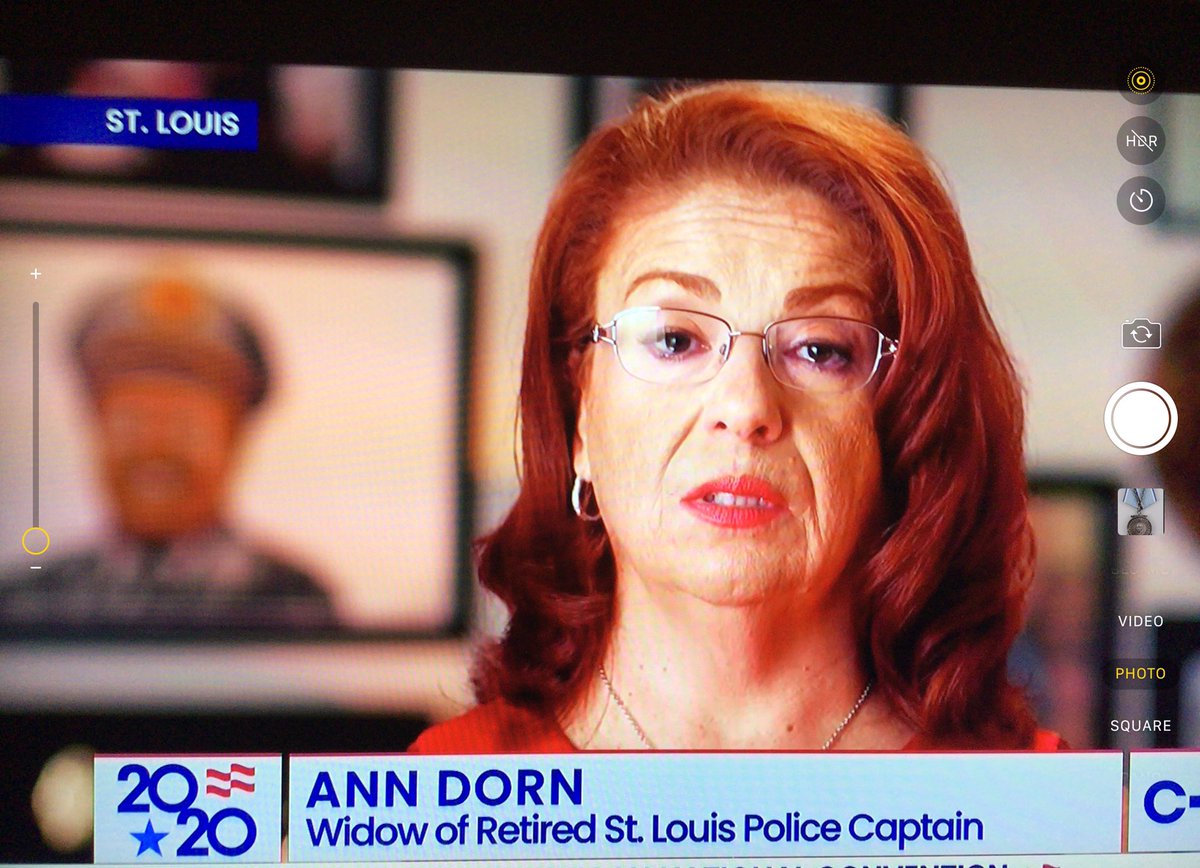 shesova's tweet photo. Widow of African American #CaptainDorn of St. Louis tells her tragic story of her husband executed in cold blood due to rioters in STL. Her grandson watched his murder live on Facebook. #CaptainDornsLifeMattered but not to BLM, https://t.co/kh53OmLNC3
