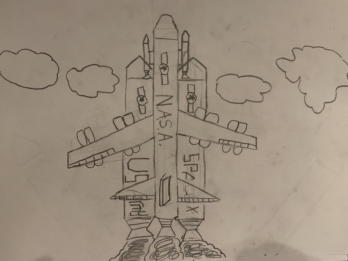 jasoncwik's tweet image. When I was a kid, I remember drawing endless pictures of the space shuttle. I always wanted to work for NASA. Now that I have kids, @elonmusk maybe I have some engineers for you. Every one is all-in for @SpaceX!