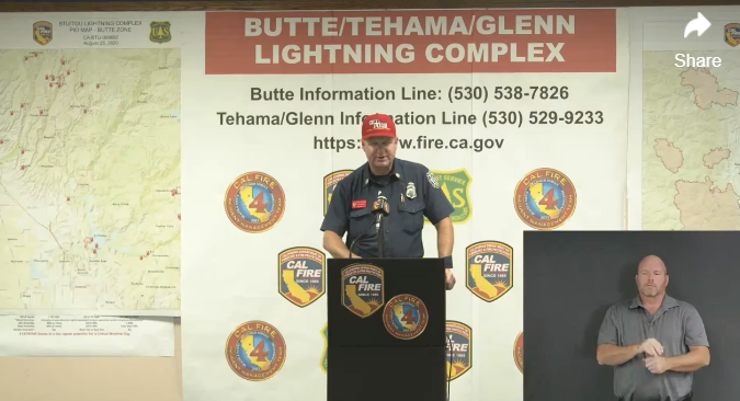 ShastaTrinityNF's tweet image. August 27, 2020 Evening Update #BTULightningComplex #TGULightningComplex #ElkhornFire 

Find the video on Facebook: 
facebook.com/CALFIRETGU/vid…